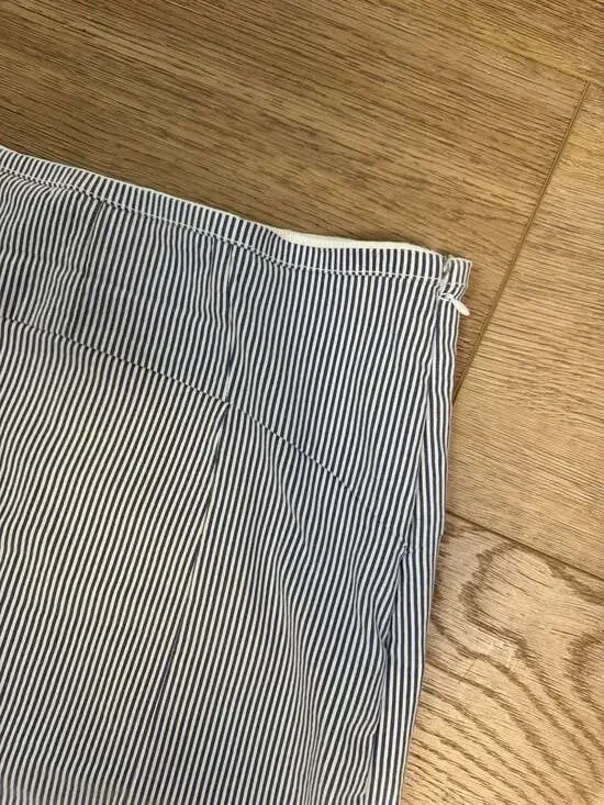 7th Avenue Design Studio New York & Company Blue and White Vertical Striped Lace - Picture 5 of 5